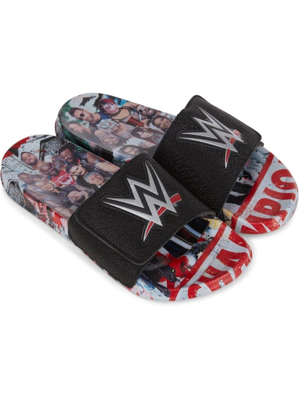 Men's Slip-On Slides Sandals – Championship Belt Design, Perfect for Pool